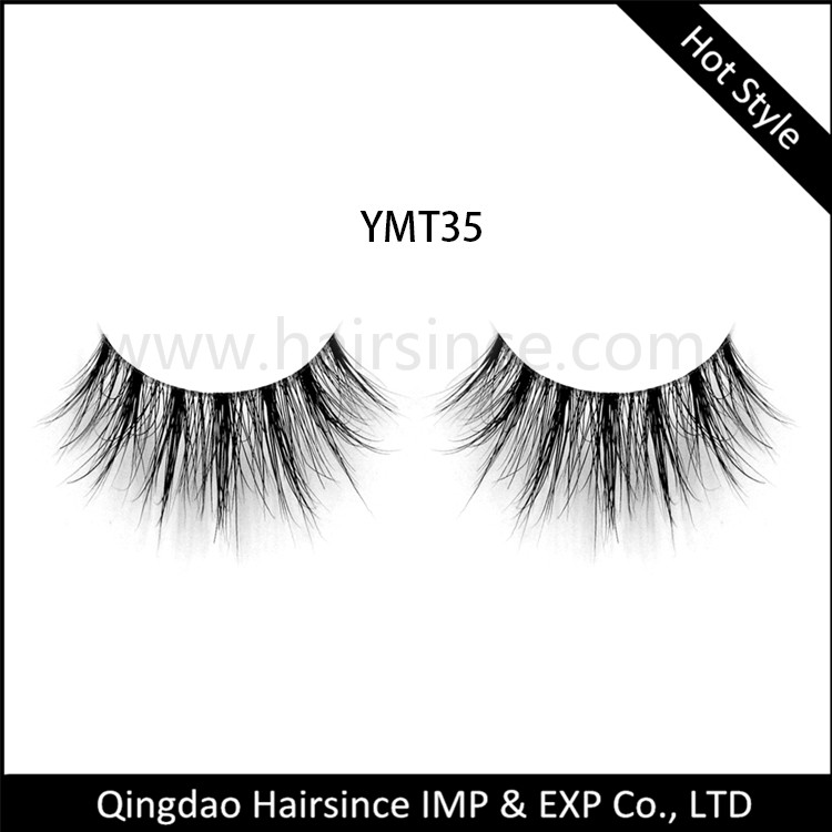 Transparent band style mink hair lashes 3D style, mink hair lashes normal style, horse hair lashes for sale