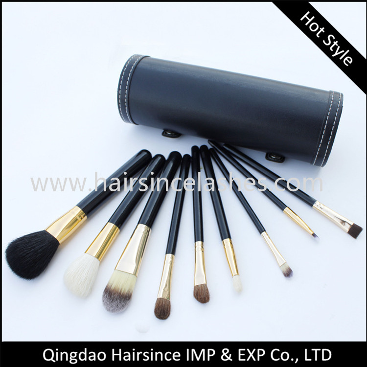 Synthetic hair quality makeup brushes can be made logo wholesale price