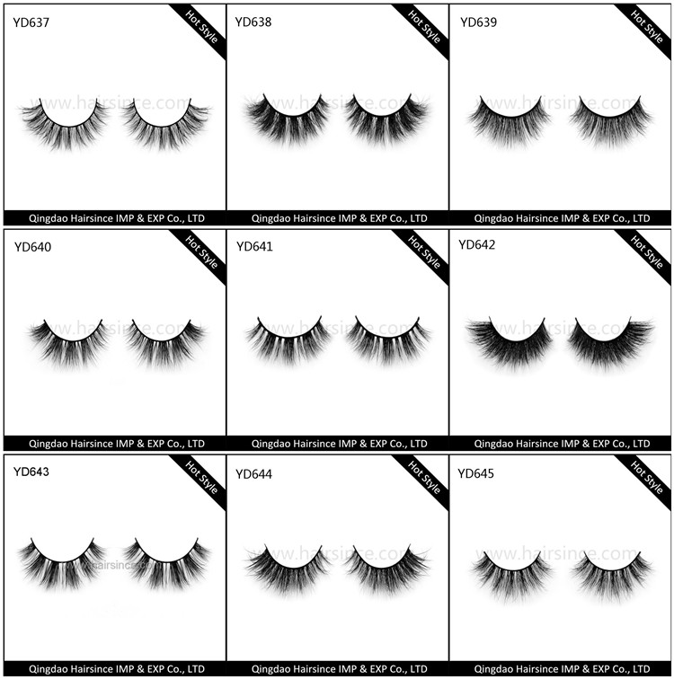 Luxury Long 3D Mink Eyelash, quality 3D mink hair lashes wholesale price