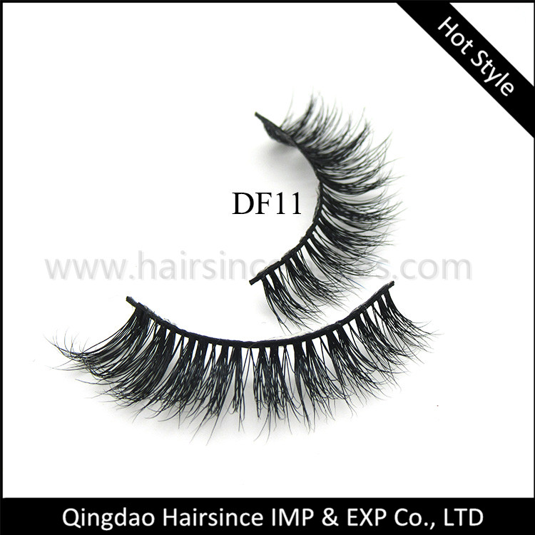 New lashes products 3D mink hair lashes with natural 3D curls from Alibaba