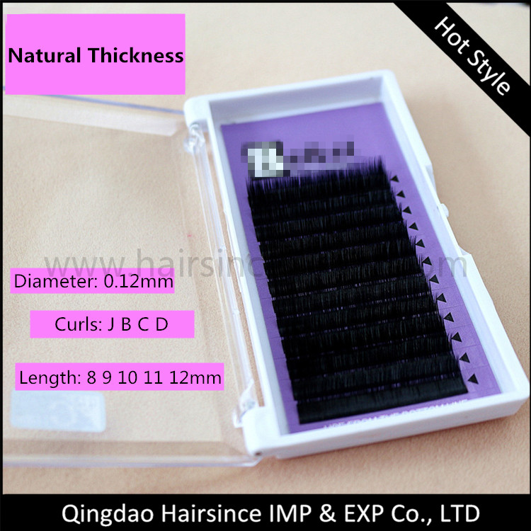 0.12mm flat individual lash extension double tips individual eyelash extension on sale