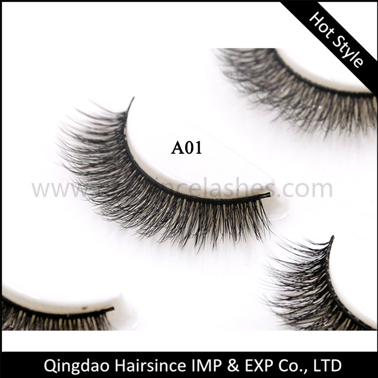 Synthetic wholesale price amazing silk hair lashes 3D mink eyelashes false eyelashes human hair lashes