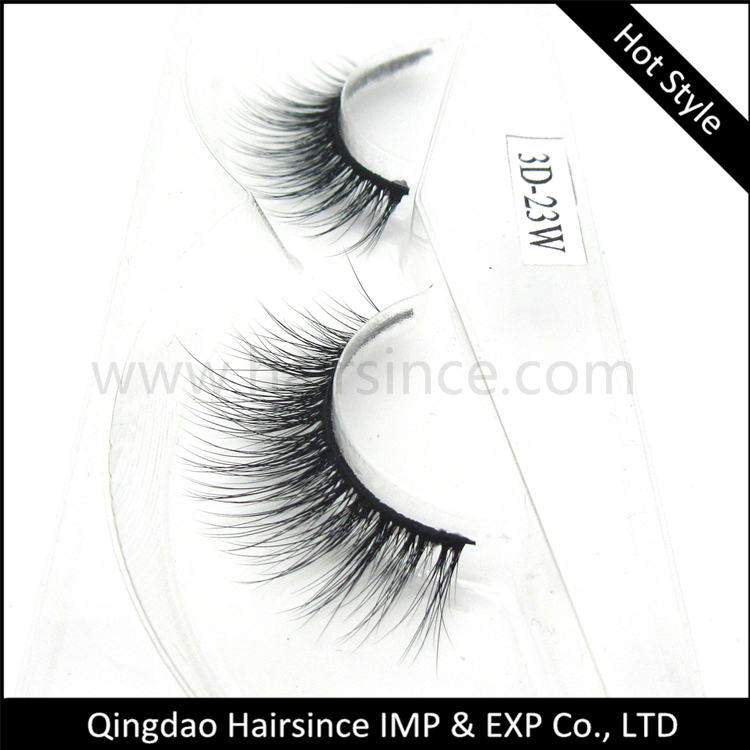 Cheap wholesale pairs silk mink lashes 3D fiber synthetic hair false eyelashes strip synthetic hair lashes free sample