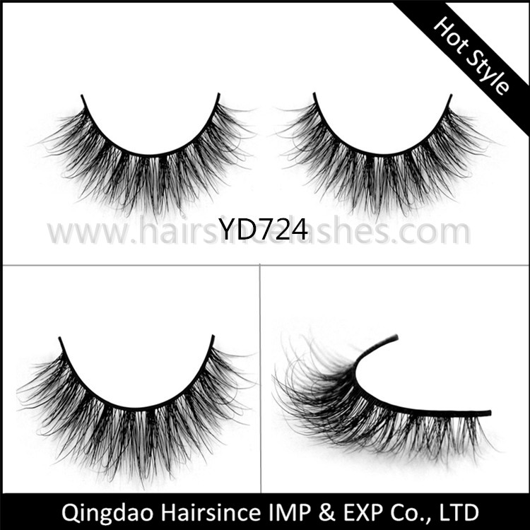 Premium 3D Mink Lash Private Label Strip False Eyelashes Wholesale 100% Real Mink Fur Handmade eye lash