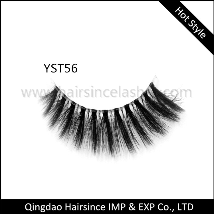 Faux mink hair lashes 3D curls sexy style 3D eyelash popular lashes free shipping