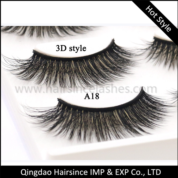  Double layers 3D lashes fake eyelash silk hair lashes 3D curls style free sample free package design