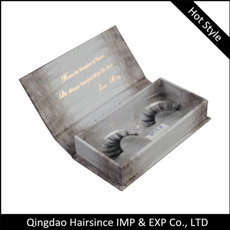 Beautiful pattern mink lashes customized logo case lashes magnetic closure box free design