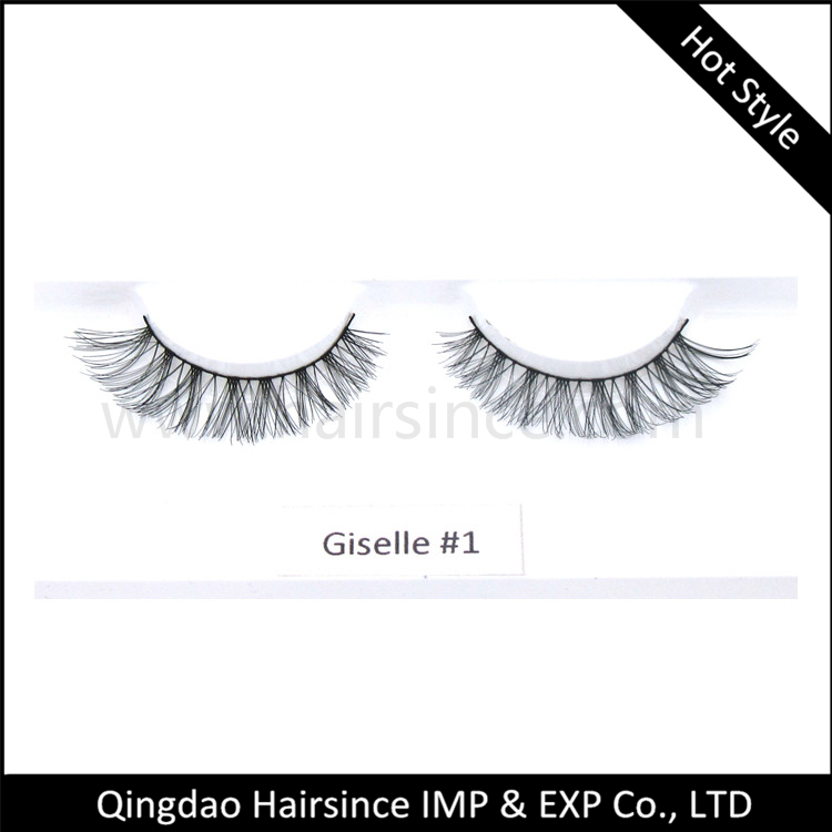 Crossed style handtied synthetic hair lashes silk hair lashes red cherry lashes wholesale price