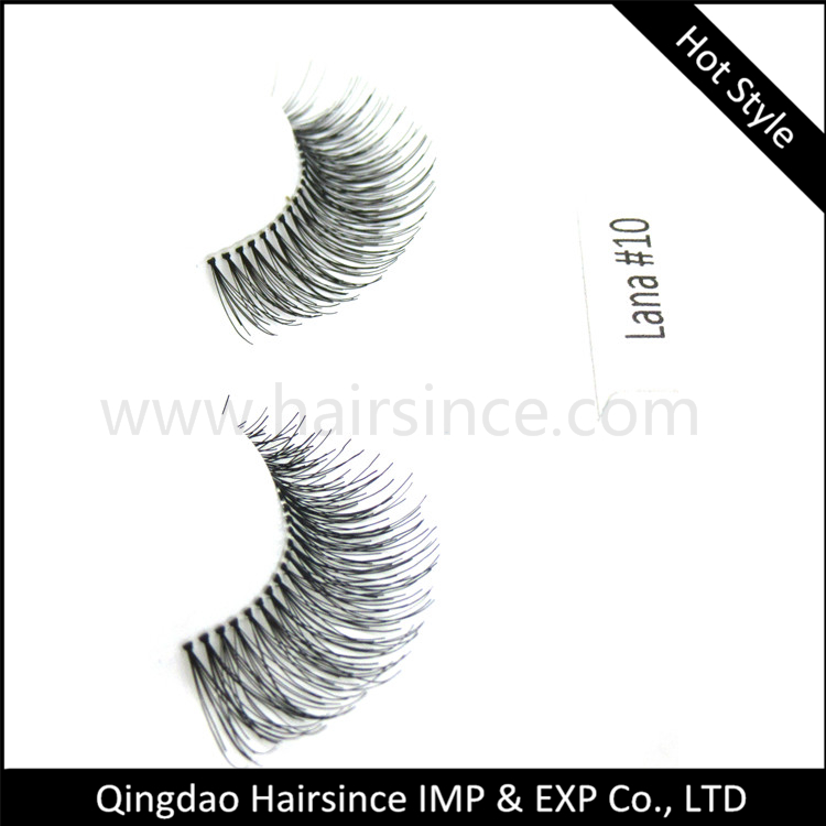 Fashionable style silk hair lashes cheap price free sample 3D curls style wholesale price