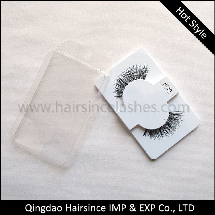 Popular style human hair eyelash remy human hair material eyelash free sample lashes for sale