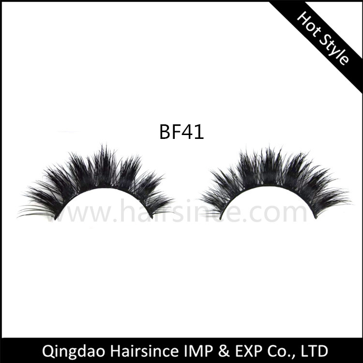 Fashion style Natural mink lashes Handmade Mink Hair Eyelashes