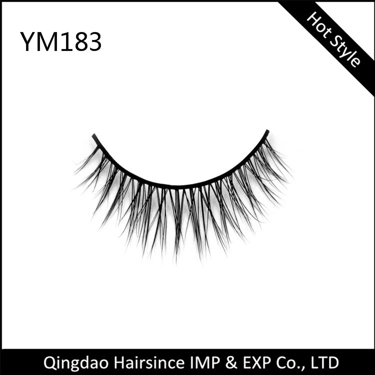 Popular 2018 mink hair styles lashes 3D mink hair lashes silk hair lashes cheap price from factory supplier 