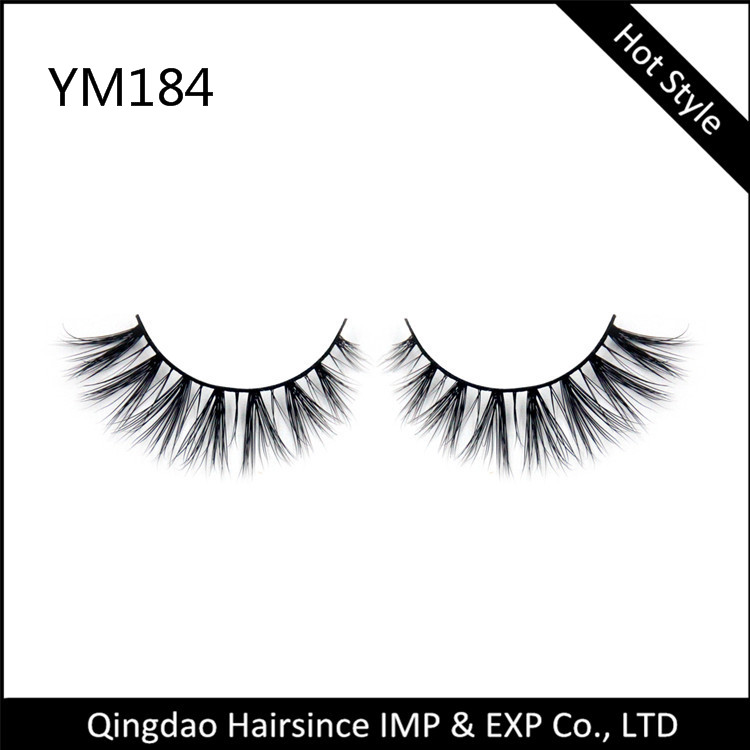  Brand 100% 3D Real Mink Hair Fur False Eyelashes 