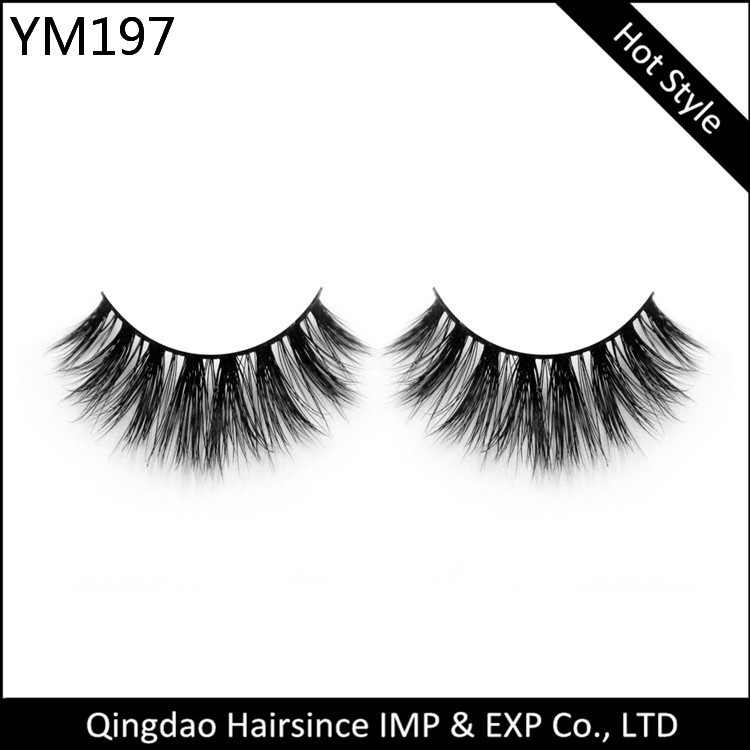  2018 High quality 3D mink eyelashes and custom private label eyelash packaging box 