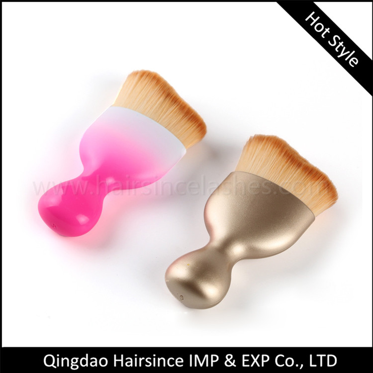 Short style handle makeup brushes powder makeup brushes cheap price