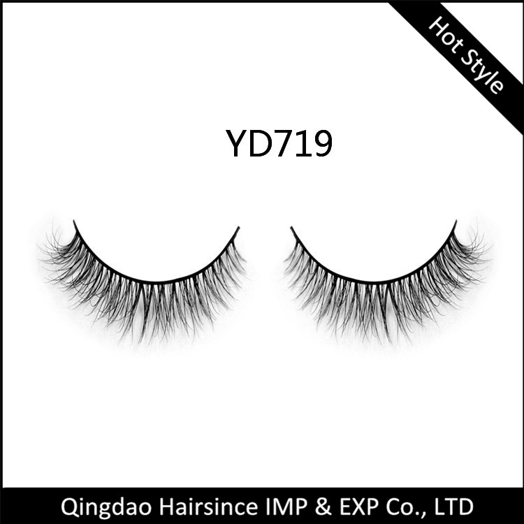 Soft natural curls mink hair eyelashes 3D style free design lashes package and logo on sale