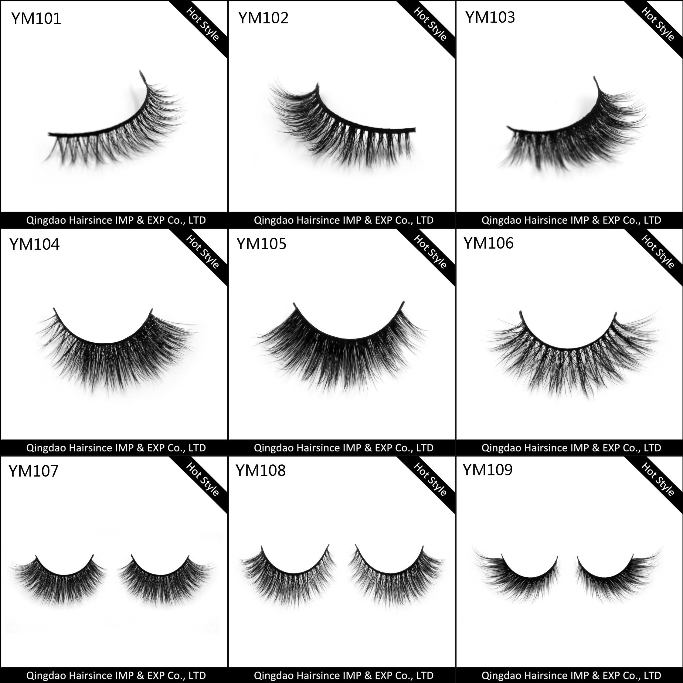  Factory of top quality mink hair lashes with natural curls reusable more than 25 times free design lashes package