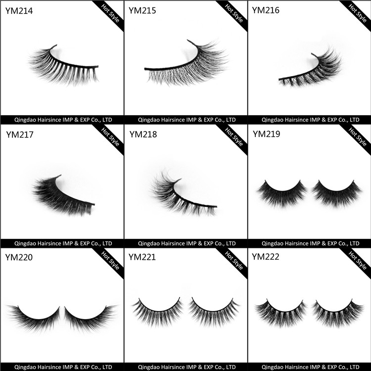 Aliexpress popular styles mink hair eyelash customized package acceptable free design