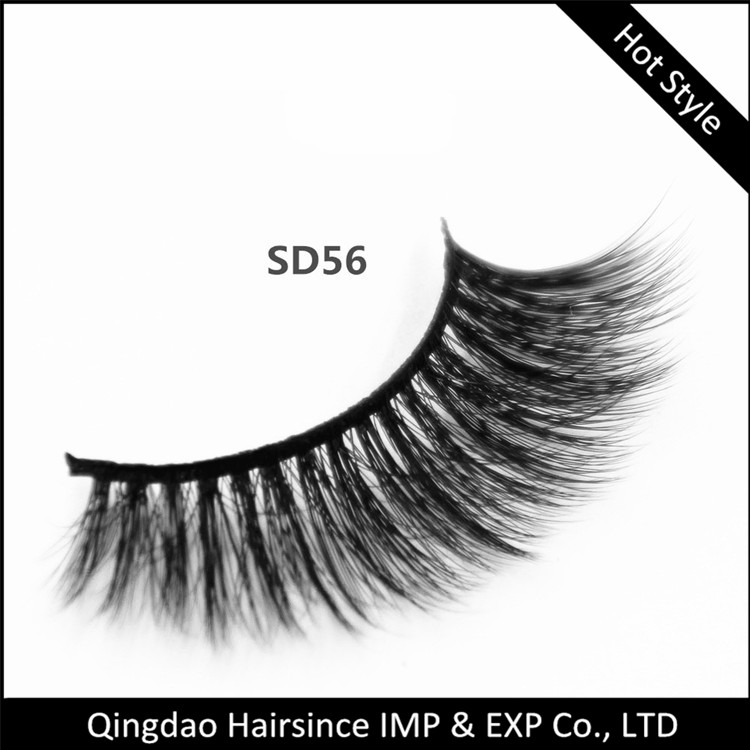 Super quality 3D faux mink hair lashes no crulety natural design eyelash with eyelash package