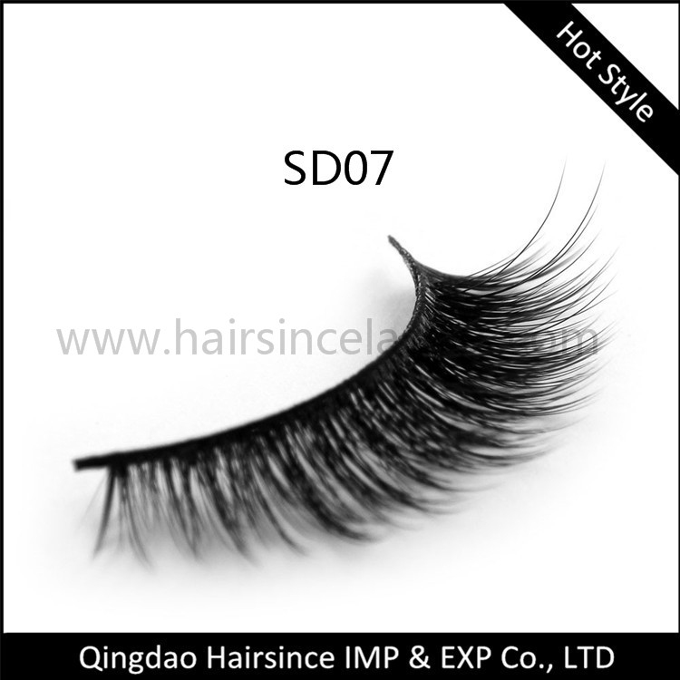 Soft popular style 3D silk mink hair lashes natural 3D styles eyelashes wholesale price