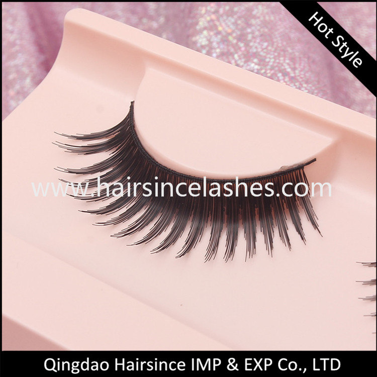 Alibaba style faux human hair lashes, mink lash, horse hair lash, human hair lashes popular style