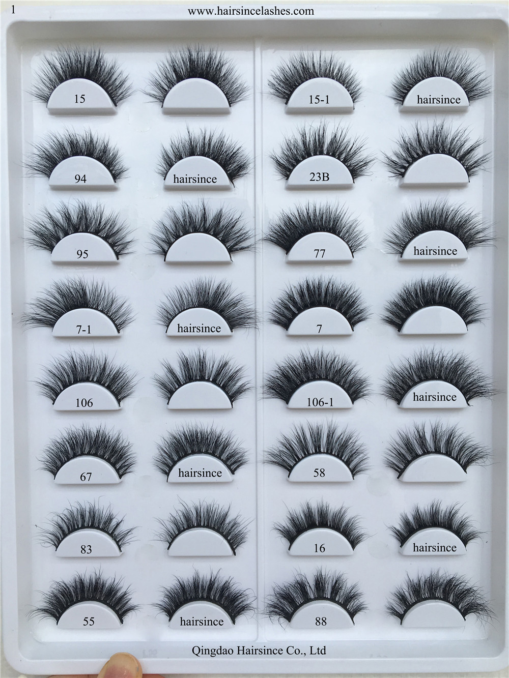 3D mink hair lashes catalog many styles mink lash for sale