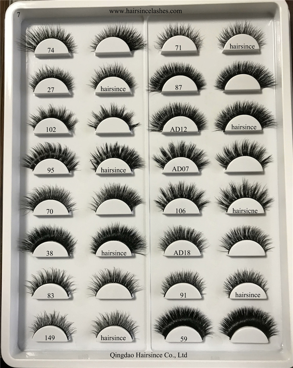 Good quality factory direct on sale 3D mink hair lashes eyelashes supply