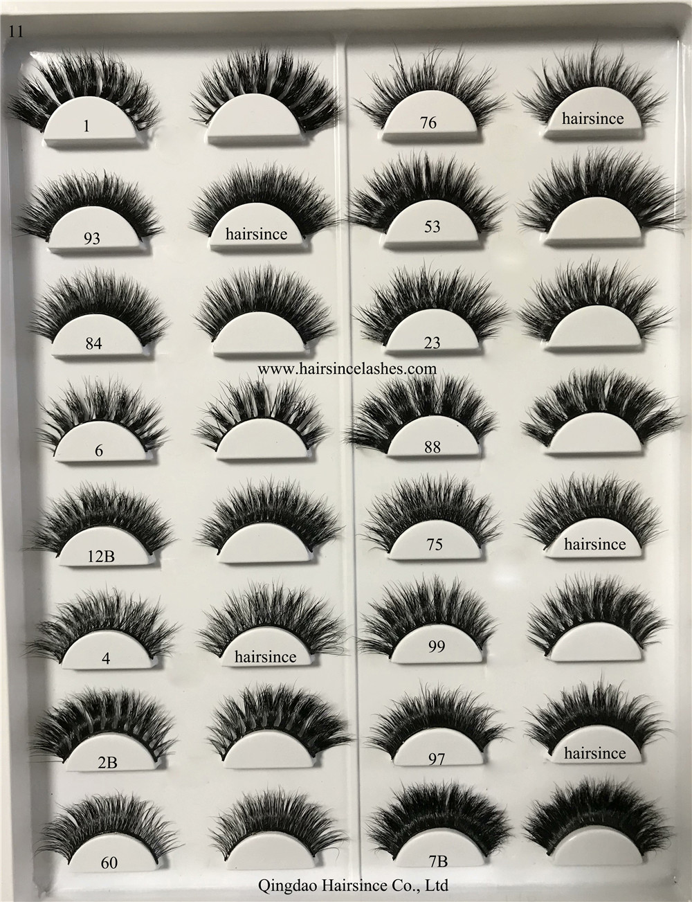 Good price factory supply 3D mink hair lashes thick and thin styles available on sale