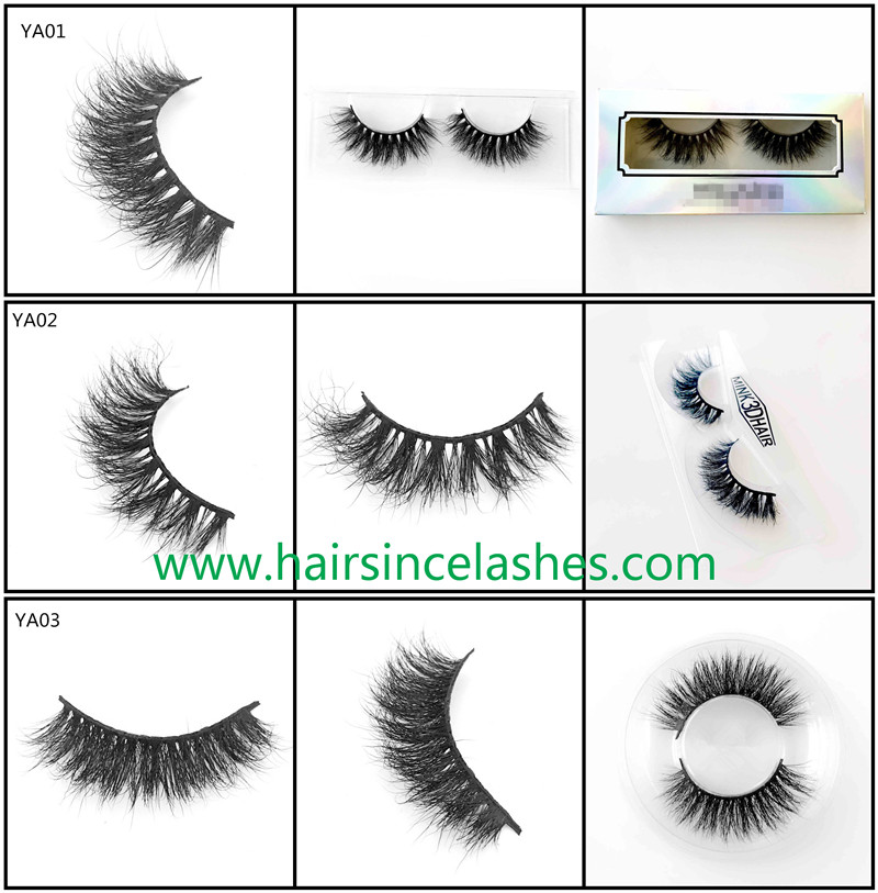 Mink hair lashes 3D style horse hair lashes human hair lashes wholesale lashes