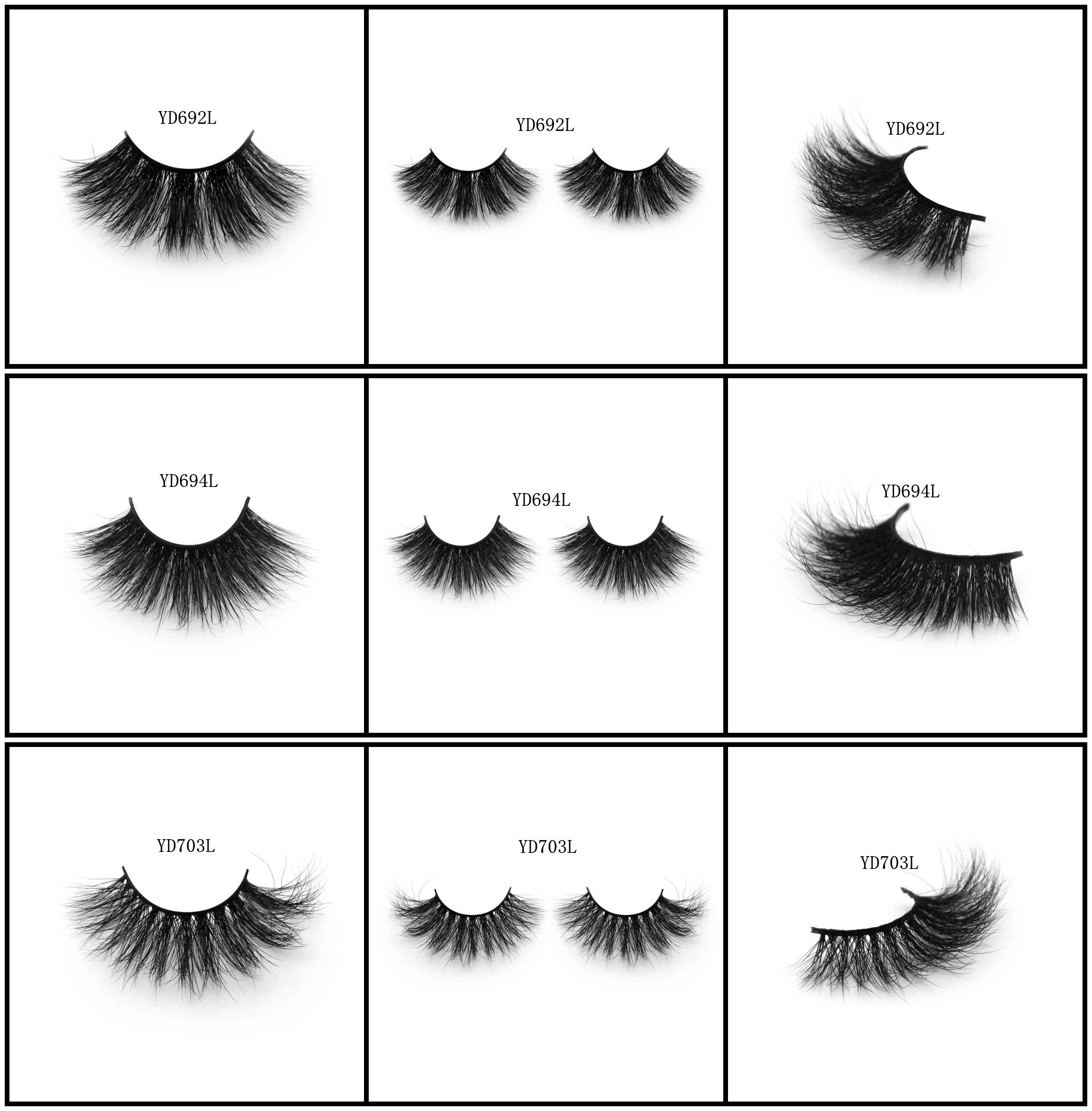 Long lashes for big eyes 3D mink hair lashes human hair lashes horse hair lashes wholesale from Aliexpress